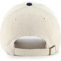 casquette-courbee-beige-et-bleue-marine-ajustable-clean-up-cord-base-runner-two-tone-new-york-yankees-mlb-47-brand