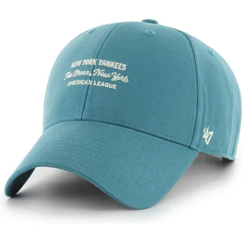 Cap curbată blue snapback MVP Contemporary Cyan de New York Yankees MLB de 47 Brand