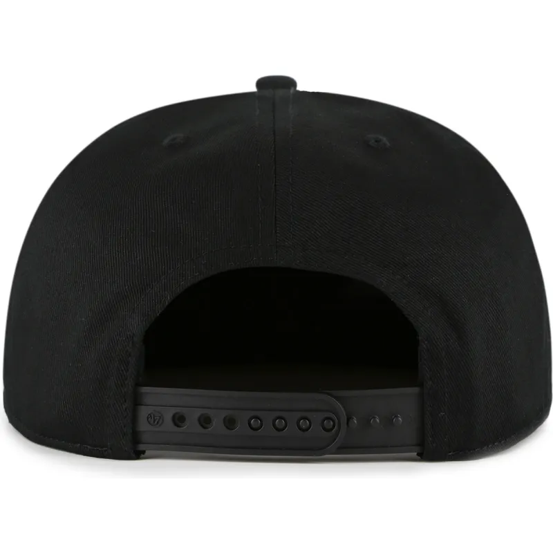 cappello-piatto-nero-snapback-con-logo-nero-captain-rl-contemporary-dei-new-york-yankees-mlb-di-47-brand