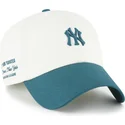cap-curbata-beige-adjustable-strap-clean-up-contemporary-two-tone-de-new-york-yankees-mlb-de-47-brand