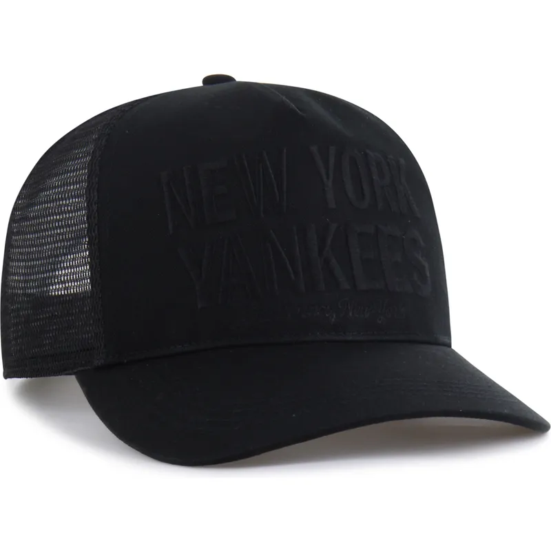 schwarze-trucker-cap-mit-schwarzem-logo-hitch-contemporary-von-new-york-yankees-mlb-von-47-brand