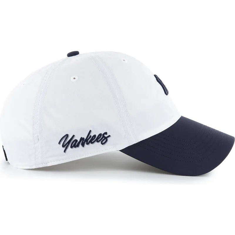 cap-curbata-white-adjustable-strap-clean-up-vista-mini-two-tone-de-new-york-yankees-mlb-de-47-brand