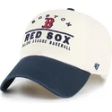 gorra-curva-beige-y-azul-marino-ajustable-clean-up-windham-de-boston-red-sox-mlb-de-47-brand