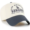 cappellino-curvo-beige-e-blu-marino-regolabile-clean-up-windham-dei-los-angeles-dodgers-mlb-di-47-brand