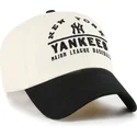 cappellino-curvo-beige-e-nero-regolabile-clean-up-windham-dei-new-york-yankees-mlb-di-47-brand