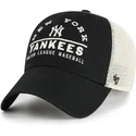 schwarze-trucker-kappe-clean-up-windham-mesh-der-new-york-yankees-mlb-von-47-brand