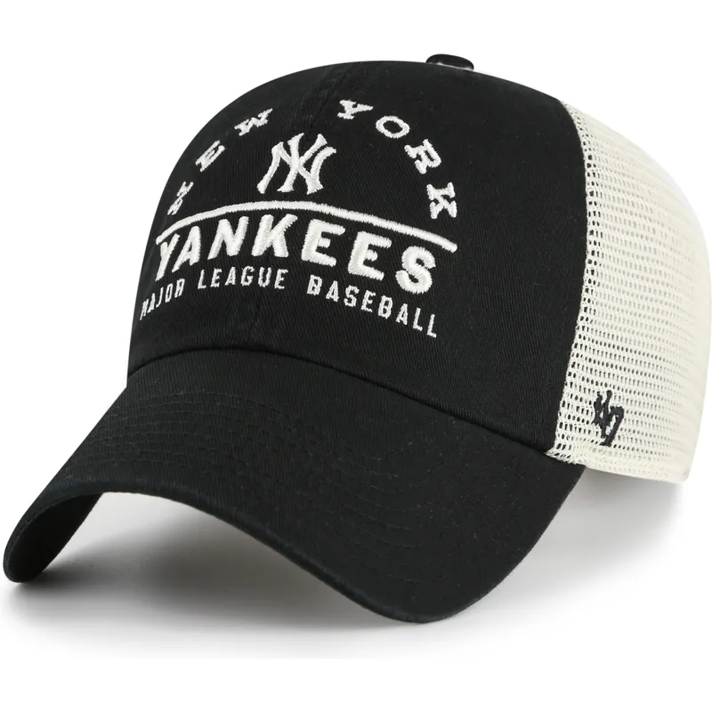 cappellino-trucker-nero-clean-up-windham-mesh-dei-new-york-yankees-mlb-di-47-brand