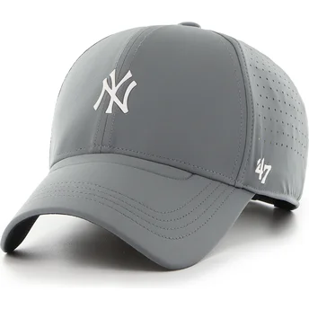 47 Brand Curved Brim MVP Cycle Shadow New York Yankees MLB Grey Adjustable Cap