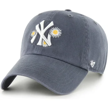 Cappellino curvo blu marino regolabile Clean Up Icon Alt Vintage dei New York Yankees MLB di 47 Brand