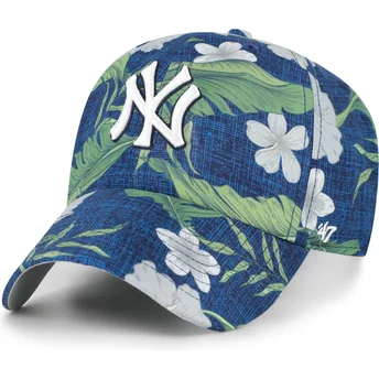 Cap curbată navy blue adjustable strap Clean Up Beach Side de New York Yankees MLB de 47 Brand