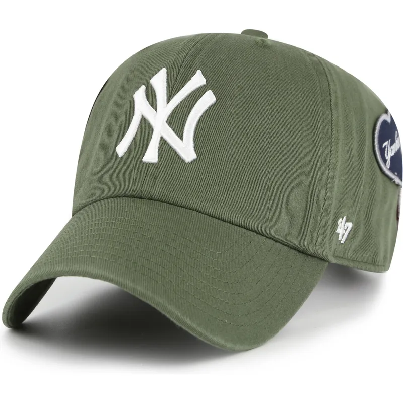 gorra-curva-verde-ajustable-clean-up-badges-de-new-york-yankees-mlb-de-47-brand