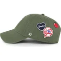 zielona-regulowana-czapka-z-daszkiem-clean-up-badges-new-york-yankees-mlb-od-47-brand