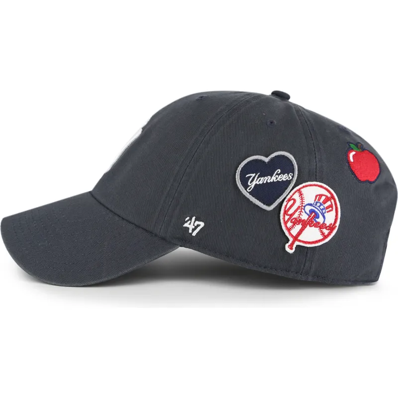 epci-curbata-bleumarin-reglabila-clean-up-badges-vintage-de-new-york-yankees-mlb-de-47-brand