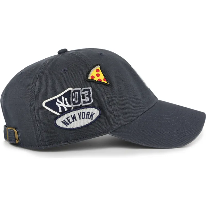 marinbla-bojd-keps-justerbar-clean-up-badges-vintage-av-new-york-yankees-mlb-fran-47-brand
