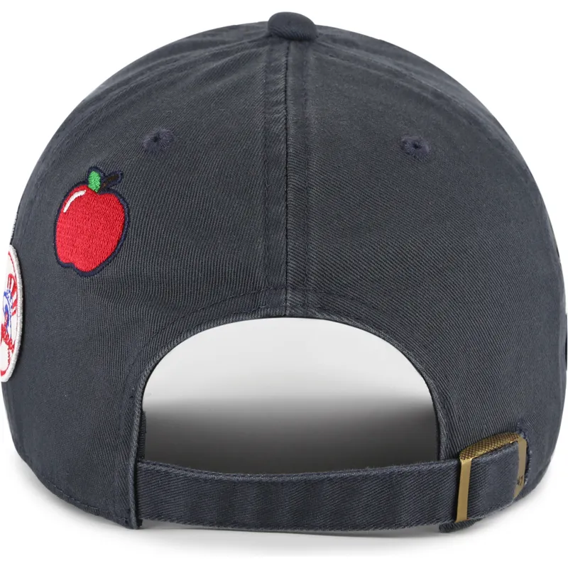 casquette-courbee-bleue-marine-ajustable-clean-up-badges-vintage-new-york-yankees-mlb-47-brand