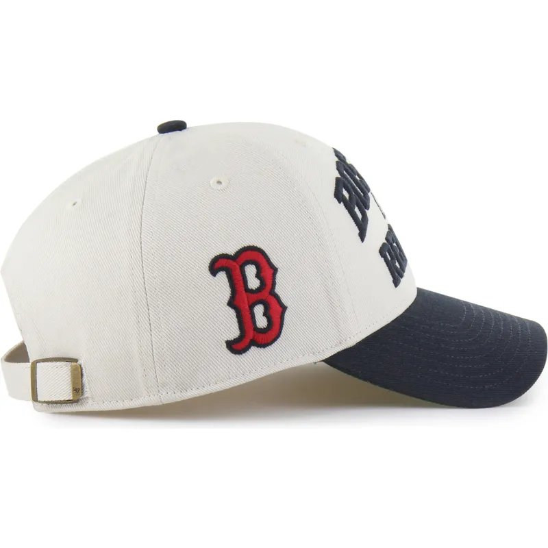 bezowo-granatowa-regulowana-czapka-z-daszkiem-mvp-broke-line-boston-red-sox-mlb-od-47-brand