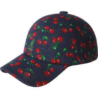 Marineblaue verstellbare gebogene Kappe Cherry Spacecap von Kangol