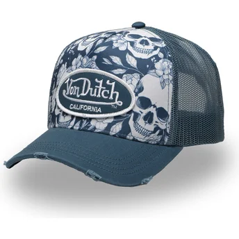 Șepci curbată albastru snapback PRINT02 de Von Dutch