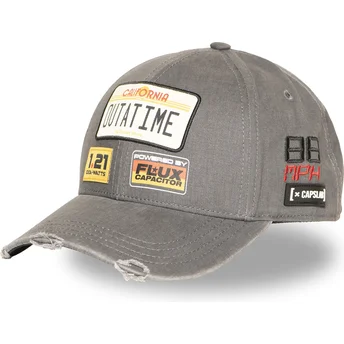 Cappellino curvo grigio snapback Outatime BTF1 OUTB Back To The Future di Capslab