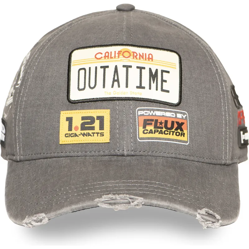 cappellino-curvo-grigio-snapback-outatime-btf1-outb-back-to-the-future-di-capslab