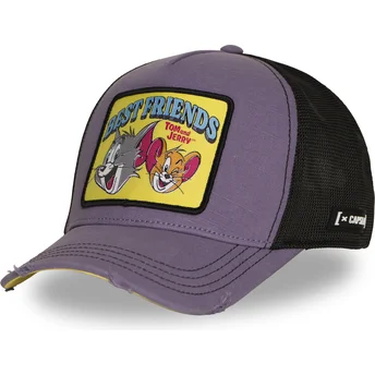 Cap curbată violet snapback Tom and Jerry Looney Tunes de Capslab