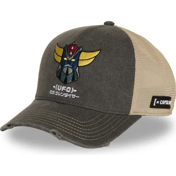 Șepci curbată camionagiu gri snapback GOL7 GOLB Grendizer Robot Grendizer de Capslab