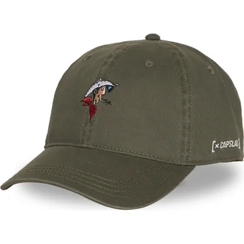 Grüne verstellbare Curved Cap Lucky Luke LCK3 HEAB von Capslab