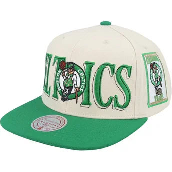 Șepci plată verzișor snapback Across The Board de Boston Celtics NBA de Mitchell & Ness