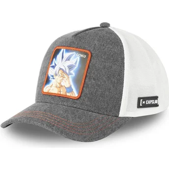 Șepci curbată camionagiu gri snapback Son Goku Ultra Instinct DBS8 GOKB Dragon Ball Son Goku Dragon Ball de Capslab