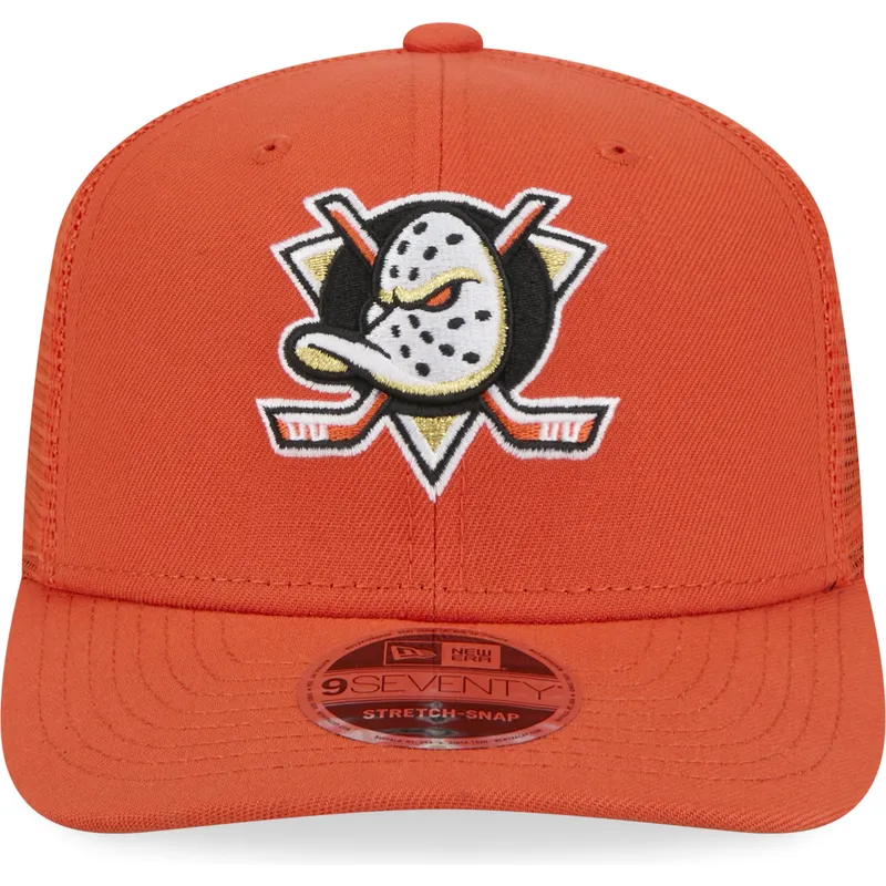 pomaranczowa-czapka-trucker-9seventy-stretch-snap-evergreen-anaheim-ducks-nhl-od-new-era