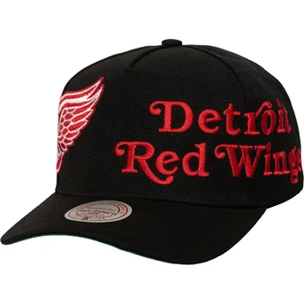 Cap curbată black snapback Busted Pro de Detroit Red Wings NHL de Mitchell & Ness