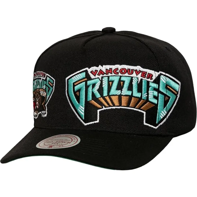cap-curbata-black-snapback-busted-pro-de-vancouver-grizzlies-nba-de-mitchell-ness