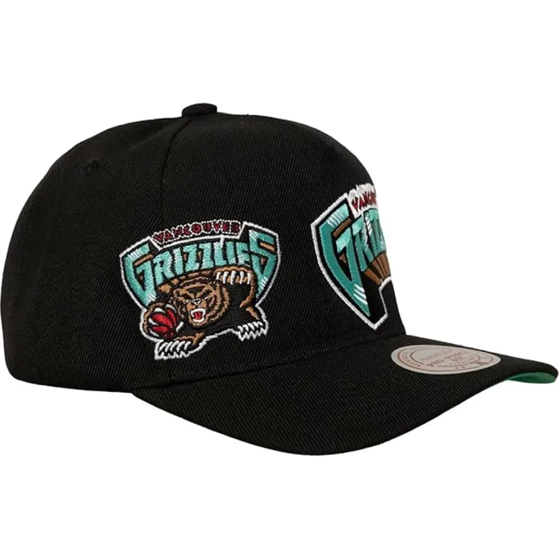 gorra-curva-negra-snapback-busted-pro-de-vancouver-grizzlies-nba-de-mitchell-ness