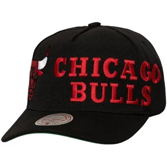 Casquette courbée noire snapback Busted Pro Chicago Bulls NBA Mitchell & Ness