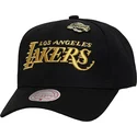 cappellino-curvo-nero-snapback-pinned-gold-pro-dei-los-angeles-lakers-nba-di-mitchell-ness