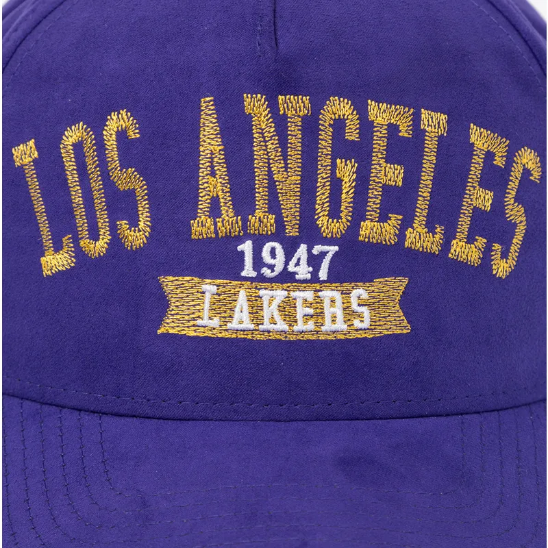 casquette-courbee-violette-snapback-shady-suede-pro-los-angeles-lakers-nba-mitchell-ness