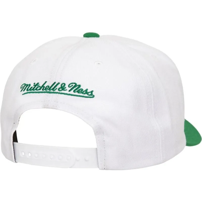 mitchell-ness-curved-brim-team-2-tone-20-pro-boston-celtics-nba-green-snapback-cap
