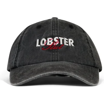 Cappellino curvo nero regolabile Lobster Slut di Pica Pica