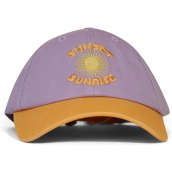 Violett-orange verstellbare Curved Cap Sunset Sunrise von Pica Pica