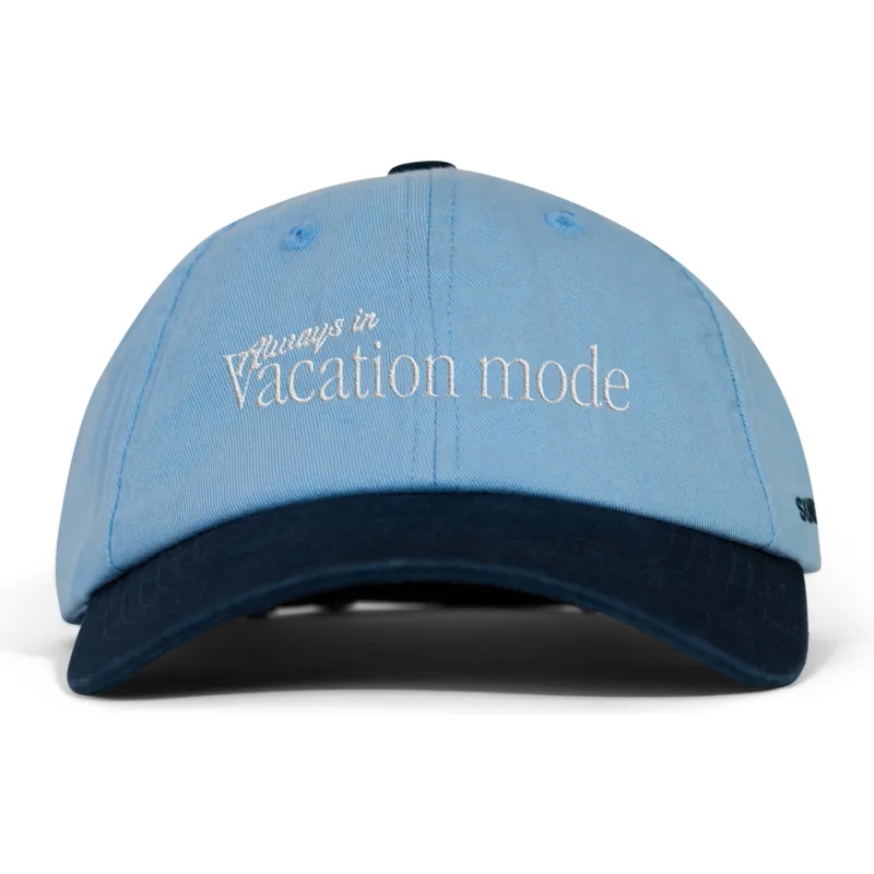 cappellino-curvo-blu-e-blu-marino-regolabile-vacation-mode-di-pica-pica