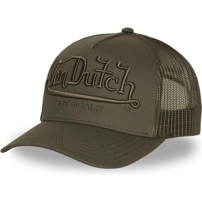 cappellino-trucker-verde-emb04-di-von-dutch