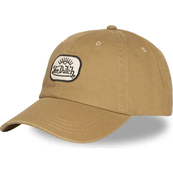 Casquette courbée marron ajustable LOG13 Von Dutch