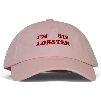 Gorra curva rosa ajustable I'm His Lobster de Pica Pica