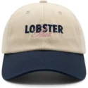 beige-und-marineblaue-verstellbare-curved-cap-lobster-slut-von-pica-pica