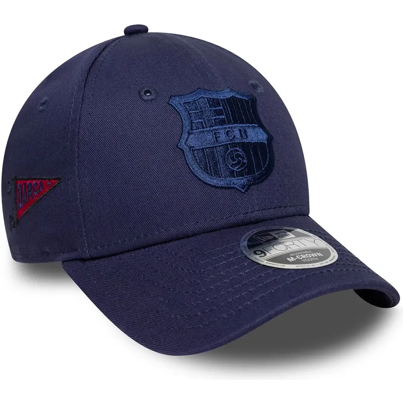marineblaue-gebogene-snapback-kappe-fur-kinder-9forty-m-crown-graphic-von-fc-barcelona-laliga-von-new-era
