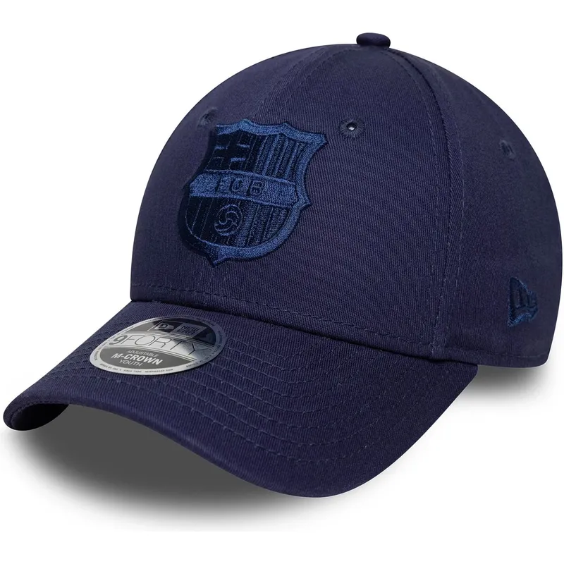 marineblaue-gebogene-snapback-kappe-fur-kinder-9forty-m-crown-graphic-von-fc-barcelona-laliga-von-new-era
