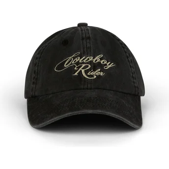 Șepci curbată negru reglabilă Cowboy Rider Washed de Pica Pica