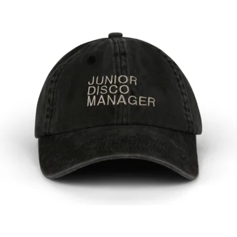 Șepci curbată negru reglabilă Junior Disco Manager Washed de Pica Pica