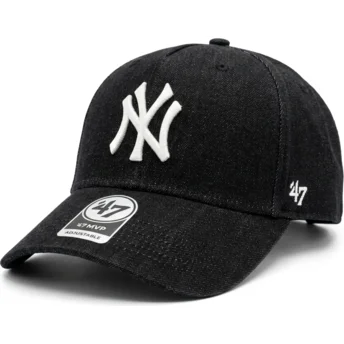 Șepci curbată negru snapback MVP DT Denim de New York Yankees MLB de 47 Brand