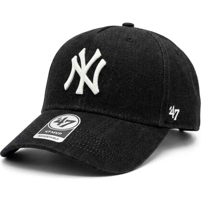 epci-curbata-negru-snapback-mvp-dt-denim-de-new-york-yankees-mlb-de-47-brand